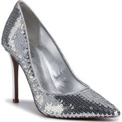 Szpilki MICHAEL MICHAEL KORS - Keke Pump 40R0KEHP3Q Silver. Szare półbuty damskie MICHAEL Michael Kors, z aplikacjami, ze skóry ekologicznej, eleganckie, bez obcasa, na obcasie, bez zapięcia. Za 649,00 zł.