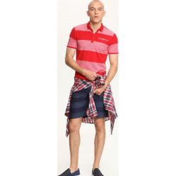 T-SHIRT POLO MĘSKI W PASKI. Szare koszulki polo Top Secret, m, w paski. Za 24,99 zł.
