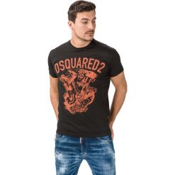 DSQUARED2 Koszulka Czarny. Czarne podkoszulki męskie Dsquared2, xl, z nadrukiem, z bawełny, bez kołnierzyka, krótkie. Za 834,95 zł.
