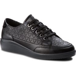 Sneakersy GEOX - D Tahina C D84BDC 00054 C9999 Black. Czarne półbuty damskie Geox, ze skóry ekologicznej. W wyprzedaży za 299,00 zł.