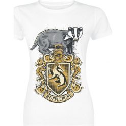 Bluzki damskie: Harry Potter Hufflepuff Koszulka damska biały