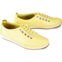 ARTIKER RELAKS 46C1398 yellow, półbuty damskie. Żółte półbuty damskie Artiker Relaks, bez wzorów, ze skóry, bez obcasa, bez zapięcia. Za 189,90 zł.