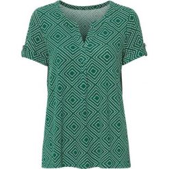 Cellbes Wzorzysta bluzka dżersejowa zielony we wzory female zielony/ze wzorem 54/56. Zielone bluzki damskie Cellbes, uniwersalny, bez wzorów, z dżerseju, eleganckie, bez kołnierzyka, z krótkim rękawem. Za 139,00 zł.