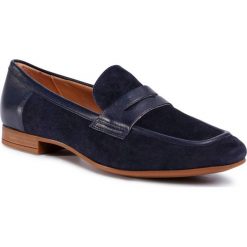 Lordsy GEOX - D Marlyna C D028PC 02185 C4021 Dk Navy. Niebieskie półbuty damskie Geox, ze skóry, bez obcasa, na obcasie. Za 519,00 zł.
