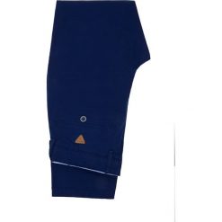 Spodnie Navy Chino Paul. Niebieskie spodnie męskie LANCERTO, na co dzień, s, bez wzorów, z elastanu, casualowe. Za 299,90 zł.
