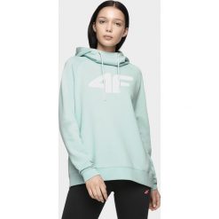 Bluza damska BLD304 - mięta. Pomarańczowe bluzy damskie 4f, bez wzorów, z dzianiny, bez rękawów, bez kaptura. Za 119,99 zł.