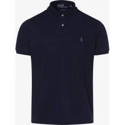 Polo Ralph Lauren - Męska koszulka polo – Custom Slim Fit, niebieski. Niebieskie koszulki męskie Polo Ralph Lauren, s, z haftami, bez rękawów. Za 479,95 zł.