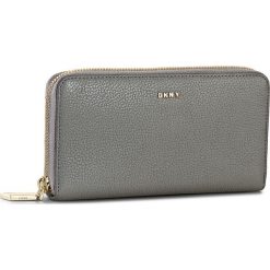 Duży Portfel Damski DKNY - Slgs-Chelsea Vinta R362320606 Flint 039. Szare portfele damskie DKNY, bez wzorów, ze skóry. W wyprzedaży za 289,00 zł.