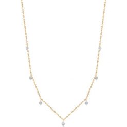 Naszyjnik - , Diament 0,06ct. Białe naszyjniki damskie marki W.KRUK, z diamentem. Za 1049,00 zł.