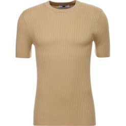 T-shirty męskie: Topman STONE MUSCLE RIB Tshirt basic stone