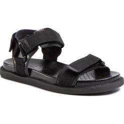 Sandały GEOX - U Taormina A U028TA 04311 C9999 Black. Czarne klapki męskie Geox, ze skóry, bez zapięcia. W wyprzedaży za 339,00 zł.