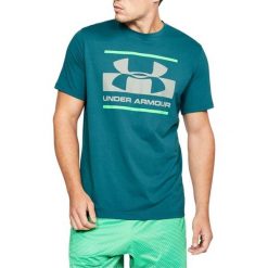 Under Armour Koszulka męska Blocked Sportstle Logo zielona r. XS (1305667-296). Szare koszulki sportowe męskie marki Under Armour, l, z dzianiny, z kapturem. Za 95,66 zł.