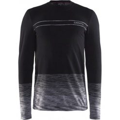 Odzież termoaktywna męska: Craft Koszulka Męska Wool Comfort Czarna M