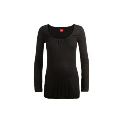 Esprit Bluzka z długim rękawem dla kobiet w ciąży black - czarny - Gr.XXL. Czarne bluzki damskie Esprit, xxl, bez wzorów, z elastanu, bez kołnierzyka, z długim rękawem. Za 149,00 zł.
