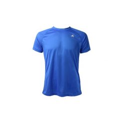 T-shirty z krótkim rękawem adidas Base Plain Tee AC4318. Niebieskie t-shirty męskie marki Adidas, s, bez wzorów, bez kołnierzyka, krótkie. Za 69,99 zł.