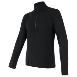 Sensor Bluzka Męska Merino Extreme, Długi Rękaw I Zamek Błyskawiczny, Czarna Xxl. Czarne koszulki męskie termoaktywne Sensor, xxl, bez wzorów, z wełny, z długim rękawem. W wyprzedaży za 376,28 zł.