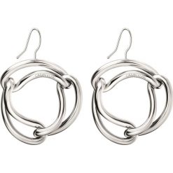 Calvin Klein Kolczyki Srebrny. Szare kolczyki damskie Calvin Klein, srebrne. Za 368,95 zł.