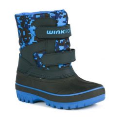 Wink Buty Zimowe Chłopięce 35 Czarny/Niebieski. Czarne buty chłopięce zimowe marki Wink, na rzepy. Za 109,00 zł.