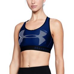 Biustonosze sportowe: Under Armour Biustonosz sportowy Armour Mid Keyhole Big Logo niebieski r. M (1307199-574)