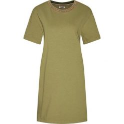 Sukienka dzianinowa Tommy Jeans Tjw Branded Neck Tee DW0DW07923. Niebieskie sukienki damskie Tommy Jeans, m, bez wzorów, z bawełny, bez kołnierzyka, bez rękawów. W wyprzedaży za 239,00 zł.