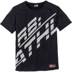 T-shirty męskie z nadrukiem: T-shirt funkcyjny Slim Fit bonprix czarny z nadrukiem