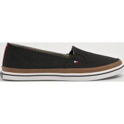 Tommy Hilfiger - Trampki/tenisówki FW0FW01656. Czarne trampki i tenisówki damskie TOMMY HILFIGER, bez wzorów, z gumy, bez zapięcia. Za 269,90 zł.