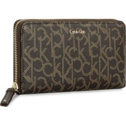 Portfele damskie: Duży Portfel Damski CALVIN KLEIN BLACK LABEL – Marissa Mono Large Zipa K60K603190 225