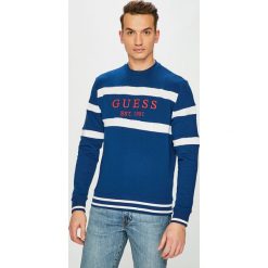 Guess Jeans - Bluza Jack. Czarne bluzy męskie Guess Jeans, xl, z aplikacjami, z elastanu, z okrągłym kołnierzem, bez rękawów, bez kaptura. W wyprzedaży za 269,90 zł.