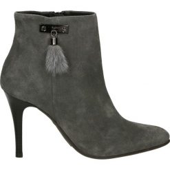 Botki - 1593433 C GRI. Szare botki damskie zamszowe marki Venezia. Za 349,00 zł.