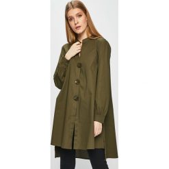Answear - Koszula. Żółte bluzki damskie marki ANSWEAR, s, bez wzorów, z elastanu, casualowe, ze stójką, z długim rękawem. Za 149,90 zł.