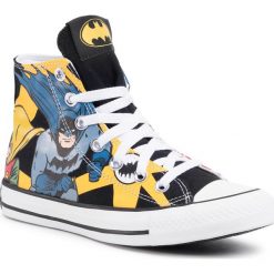 Trampki CONVERSE - Ctas Hi 167304C Black/White/Lemon Chrome. Czarne półbuty damskie Converse, bez wzorów, z gumy, bez zapięcia. Za 329,00 zł.