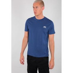 Koszulka Alpha Industries Basic 188505-539. Niebieskie koszulki męskie Alpha Industries, xl, bez wzorów, bez kołnierzyka, bez rękawów. Za 68,99 zł.