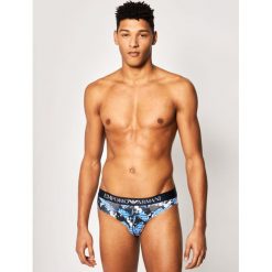 Slipy Emporio Armani Underwear 110814 0P508 67435. Niebieskie slipy męskie Emporio Armani Underwear, xl, bez wzorów. W wyprzedaży za 149,00 zł.