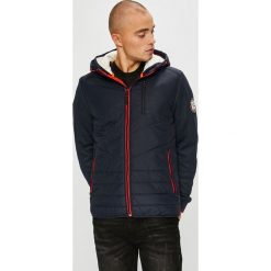 Jack & Jones - Kurtka. Niebieskie płaszcze męskie Jack & Jones, s, bez wzorów, z poliesteru, krótkie, z kapturem. W wyprzedaży za 219,90 zł.