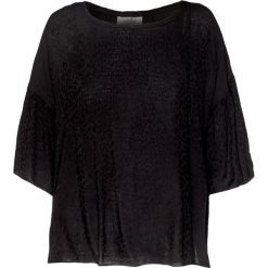 T-shirt DEHA DANCE. Czarne bluzki damskie Deha, bez wzorów, z tkaniny, z okrągłym kołnierzem. W wyprzedaży za 208,00 zł.