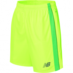 Spodenki treningowe - MS710007TOX. Żółte spodenki i szorty męskie New Balance, na jesień, m, bez wzorów, z poliesteru, sportowe, do piłki nożnej. Za 59,99 zł.