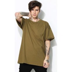 Khaki Koszulka Stay Woke. Brązowe koszulki męskie Born2be, s, bez wzorów, bez kołnierzyka, bez rękawów. Za 69,99 zł.