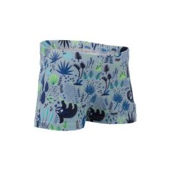 Bokserki pływackie Sloth dla malucha. Niebieskie bielizna chłopięca NABAIJI, bez wzorów, z elastanu. Za 24,99 zł.