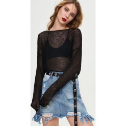Swetry oversize damskie: Sweter oversize – Czarny