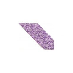 Fioletowy krawat w paisley D196. Fioletowe krawaty męskie Modini Moda Męska, na co dzień, bez wzorów, z tkaniny, casualowe. Za 49,50 zł.