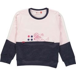 Bluza "Sabrine 601" w kolorze jasnoróżowo-granatowym. Czerwone bluzy dziewczęce rozpinane LEGO Wear, z aplikacjami. W wyprzedaży za 82,95 zł.