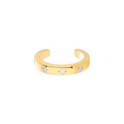 Nausznica Briliant Dash Gold. Żółte kolczyki damskie Alicja&maria jewellery, pozłacane. Za 79,00 zł.