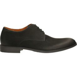 Półbuty ANDY. Czarne buty wizytowe męskie Gino Rossi, ze skóry, na sznurówki. Za 249,90 zł.