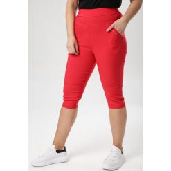 Czerwone Spodnie Aethepise. Czerwone spodnie damskie Born2be, xl, z tkaniny. W wyprzedaży za 69,99 zł.
