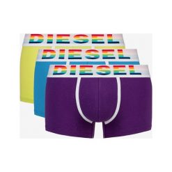 Diesel 3-pack Bokserki Niebieski Zielony Fioletowy. Niebieskie bokserki męskie Diesel, bez wzorów, z elastanu. Za 180,95 zł.
