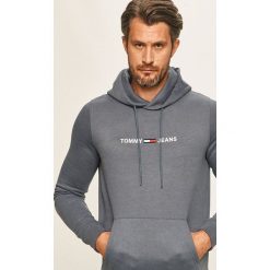 Tommy Jeans - Bluza. Czerwone bluzy męskie Tommy Jeans, s, z aplikacjami, z bawełny, z kapturem, bez rękawów, z kapturem. Za 449,90 zł.
