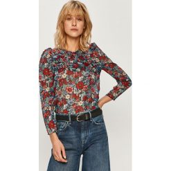 Pepe Jeans - Bluzka Loren. Bluzki damskie Pepe Jeans, s, w kwiaty, z poliesteru, casualowe, z okrągłym kołnierzem, z długim rękawem. Za 319,90 zł.