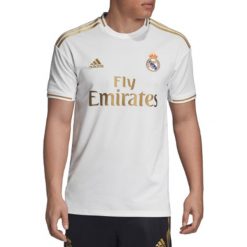 Adidas Real Madrid Home Jsy DW4433. Białe t-shirty męskie Adidas, s, bez wzorów, z poliesteru, bez kołnierzyka. W wyprzedaży za 249,99 zł.