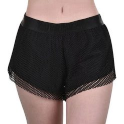 Calvin Klein Spodenki damskie Mesh Laye r Short KW0KW00706-094 PVH Black (rozmiar S). Czarne spodenki sportowe damskie Calvin Klein, s, bez wzorów, z meshu, sportowe, krótkie. W wyprzedaży za 160,00 zł.