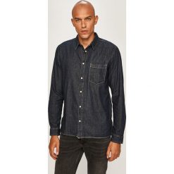 Tommy Jeans - Koszula. Niebieskie koszule męskie Tommy Jeans, s, bez wzorów, z bawełny, klasyczne, z klasycznym kołnierzykiem, z długim rękawem. W wyprzedaży za 239,90 zł.